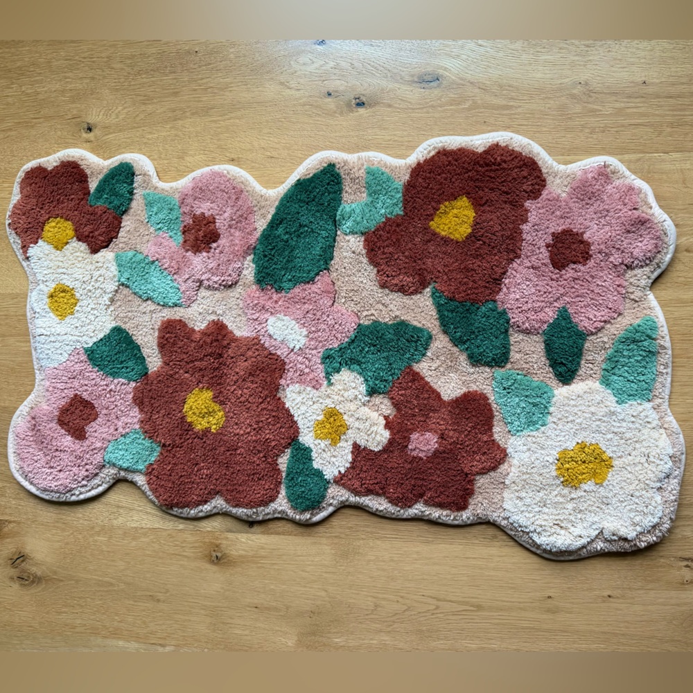 West Elm Wildflower bath mat